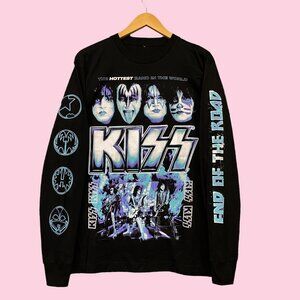 Kiss End of the Road World Tour Heavy Metal Band LS Tee M